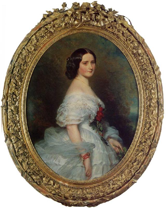 Franz Xaver Winterhalter Anna Dollfus, Baronne de Bourgoing oil painting picture
